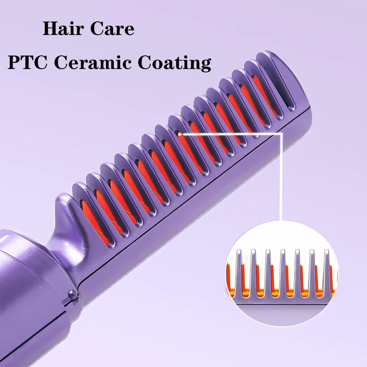 Rechargeable Hot Comb Hair Straightener