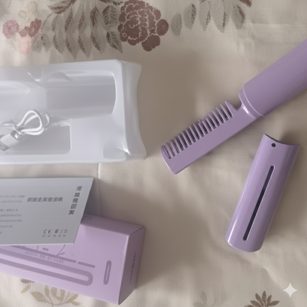 Rechargeable Hot Comb Hair Straightener