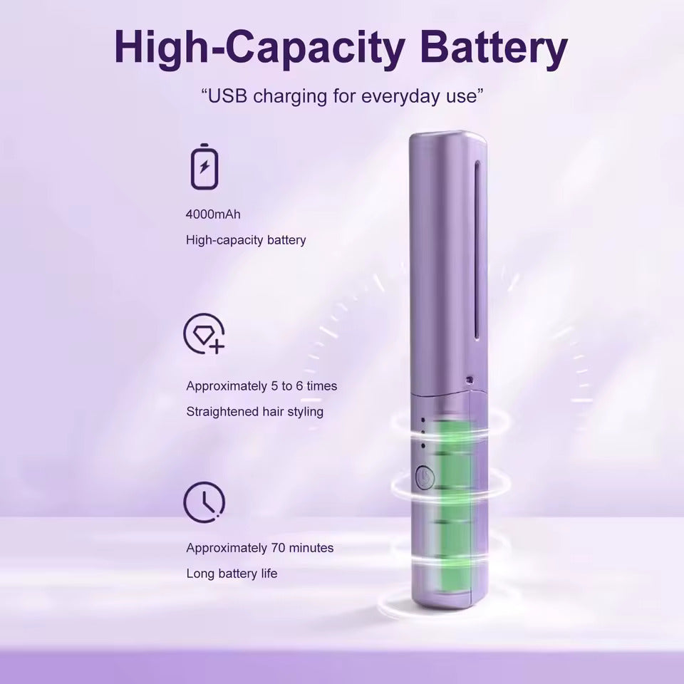 Rechargeable Hot Comb Hair Straightener